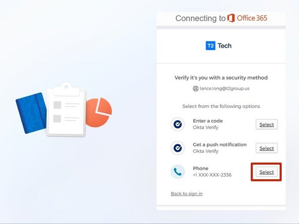 Okta will send a push notification to the mobile device you bound to your T2 account.