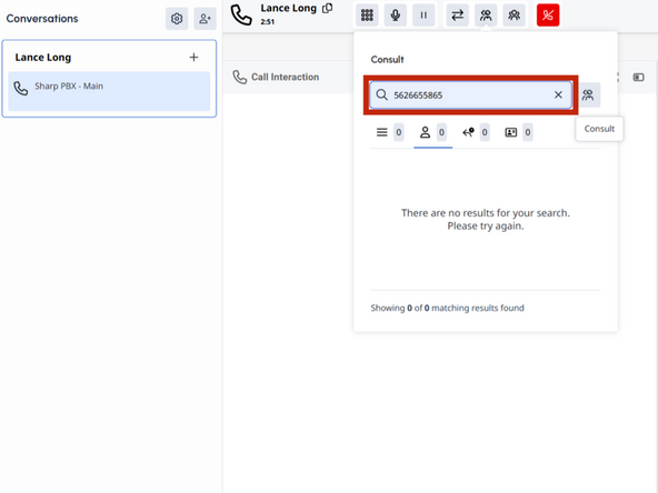 Enter the Organization and description or 10 digit phone number
