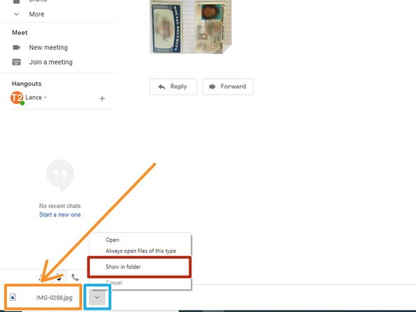 Your Download will appear in the bottom left corner of your browser
