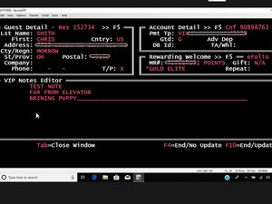 Adding and Removing Notes from a Reservation