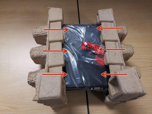 Fold any excess plastic so it is wrapped tight.