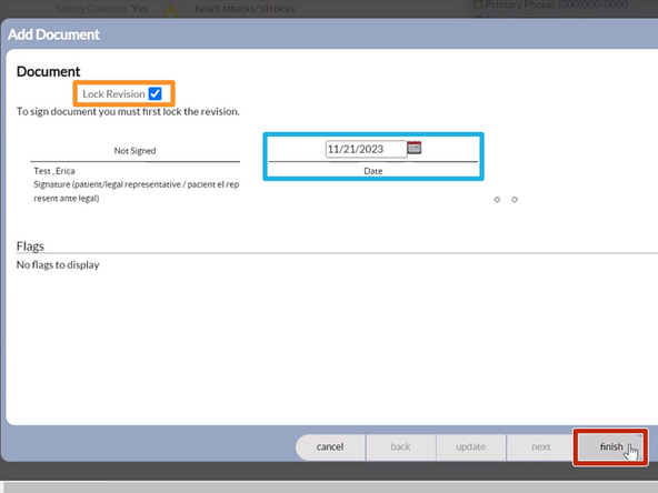 Ensure Lock Revision is checked