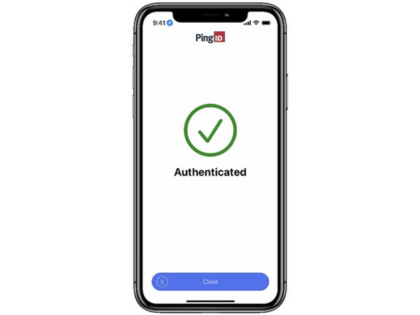 You will see an Authenticated message.