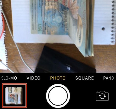 Tap your Camera Reel