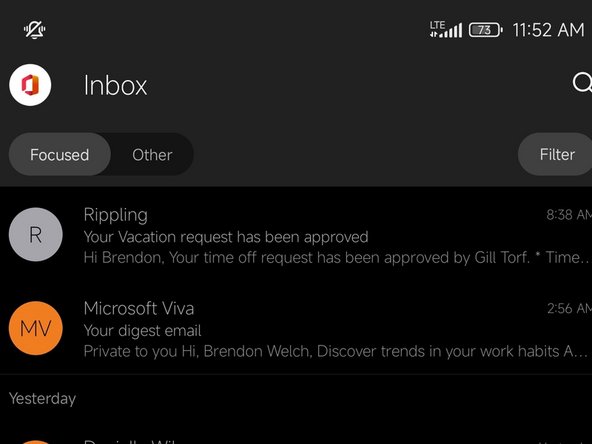 It can take a minute or two for your Inbox to populate.