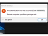 Windows App Authentication Error Fix