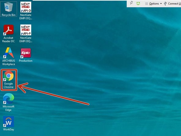 Double-click Google Chrome