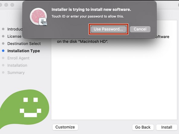 You will need to authenticate the installation.