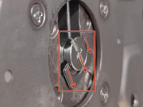 Once it is tight, flatten the screw