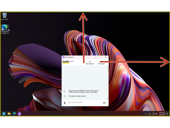 You are sharing your screen and someone is connected to your PC when you see a yellow boarder.