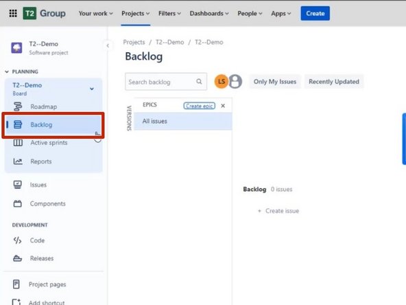 To refresh the Backlog: