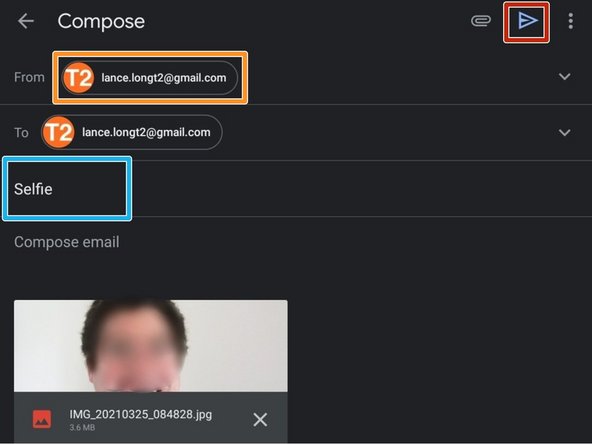 Enter your personal Email Address