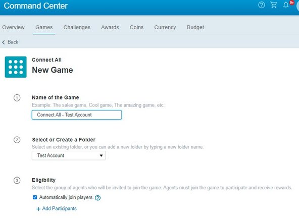Creating a Connect All Game