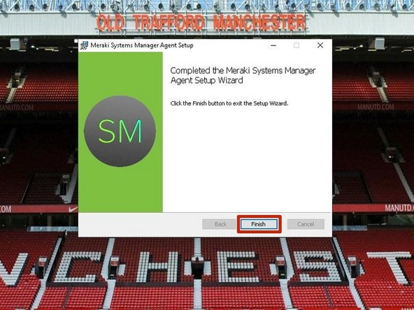 Once the Meraki Setup is complete: