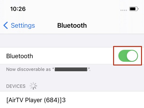 Enable Bluetooth