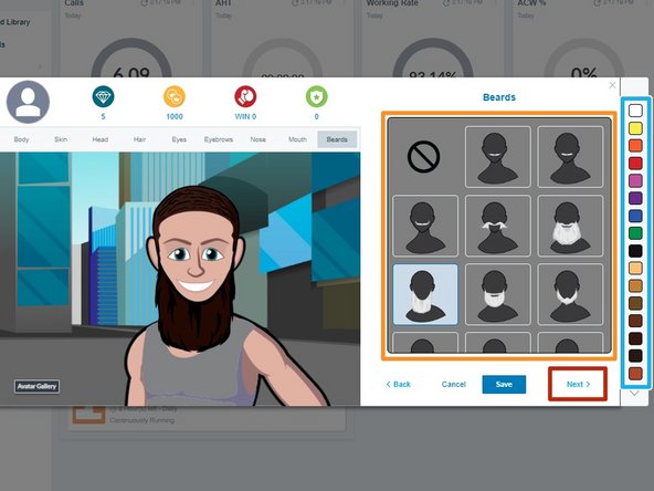 If you would like to add facial hair: