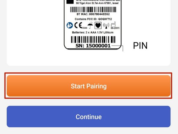 Follow the pairing instructions: