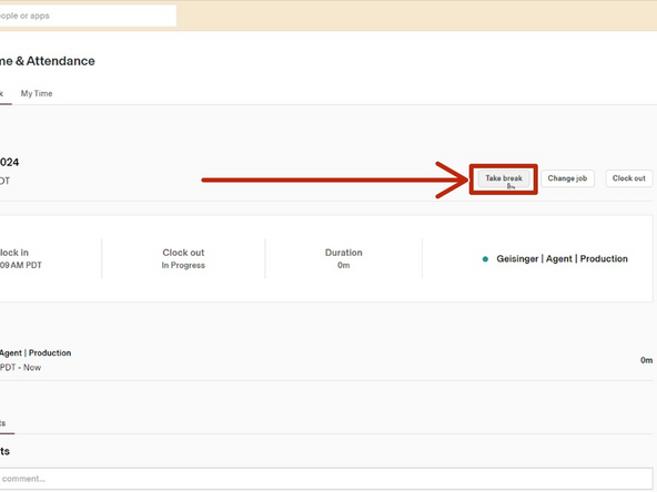 You must clock in for a Technical Issue.