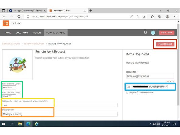 Provide the First and Last Remote Date