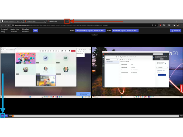 To play the interaction: