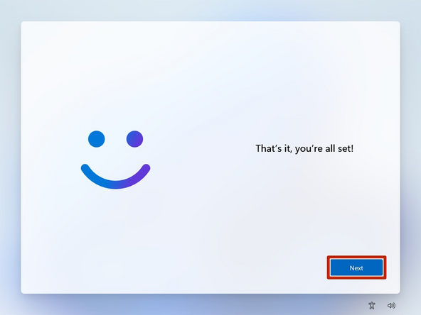 Once Windows Hello has created your Face ID: