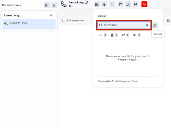 Enter the Organization and description or 10 digit phone number