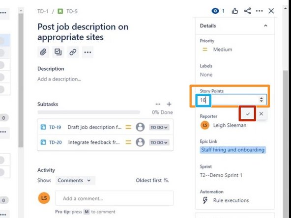 Story Points should be defined as the number of working hours required to complete the Story.