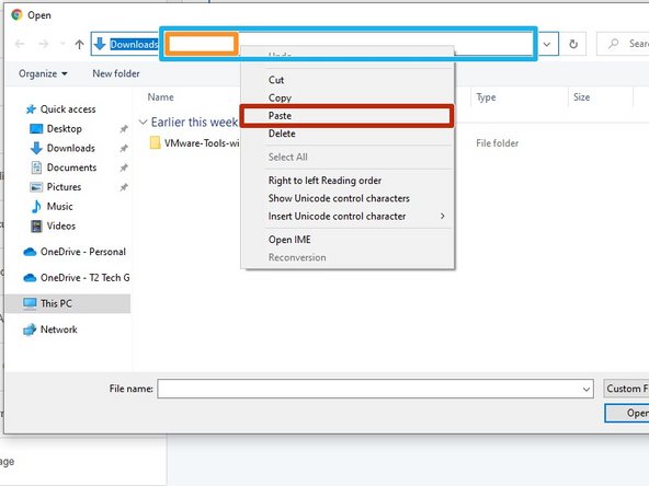 An Open window will appear.