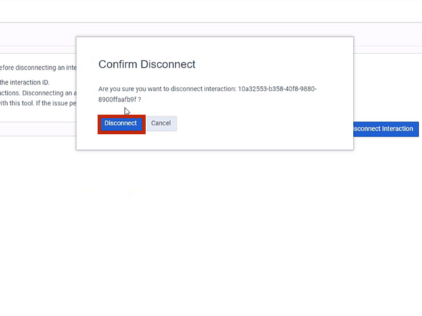A confirmation window will appear.