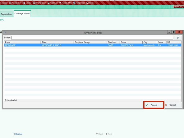 Using the specific Insurance Code will yield a single result.