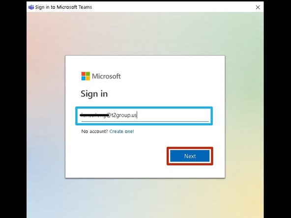 Enter your T2 email address