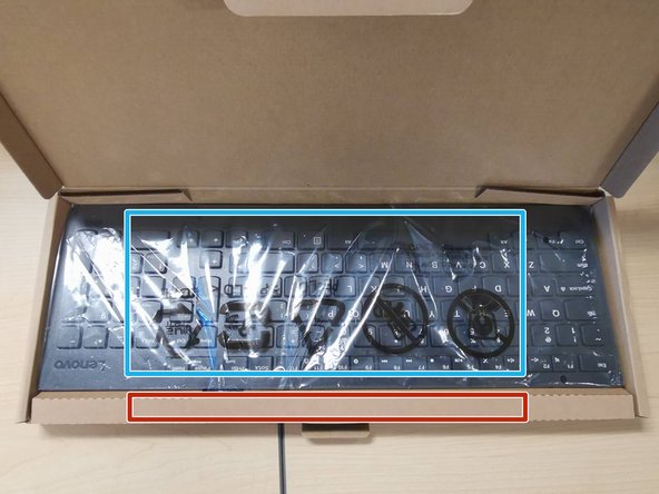 Replace the plastic cover on the keyboard