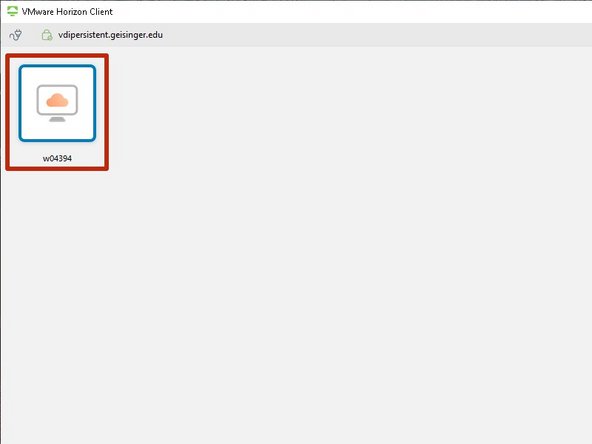 Double-click the Server to login