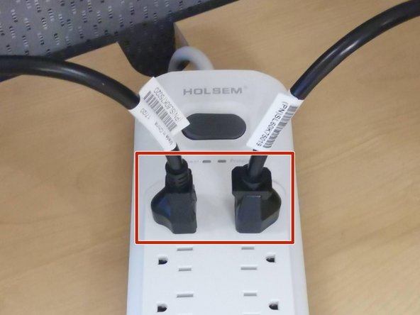 Make sure your surge protector is turned OFF.