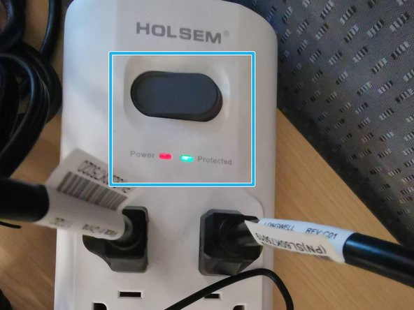 Turn the Surge Protector on