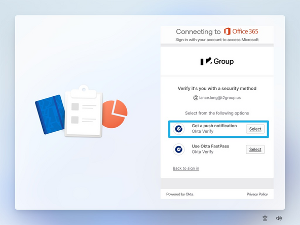 Select Get a push notification