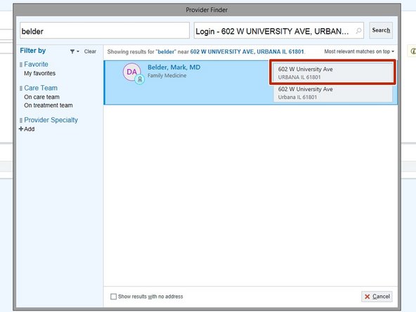 To add the PCP to the patient chart: