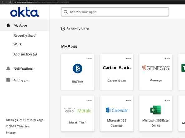 Your T2 Dashboard will appear once you are signed in.