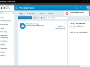 Sending Announcements to Agents and Teams