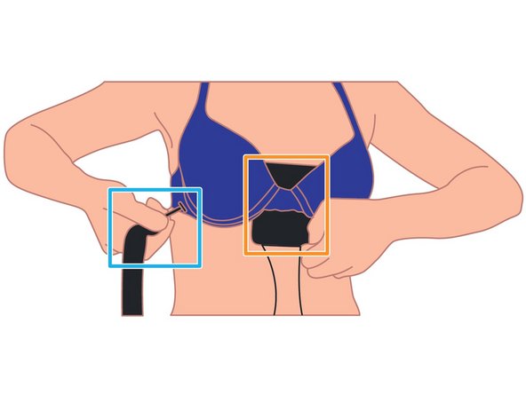 Center and hold the SmartHeart® housing with your left hand