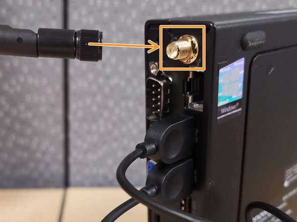 Plug the Wi-Fi Antenna into the jack