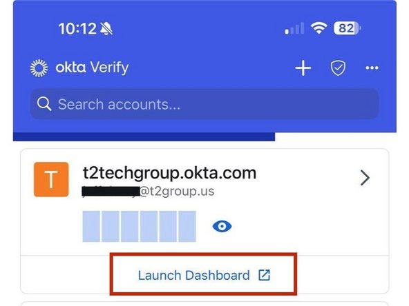 Select Launch Dashboard