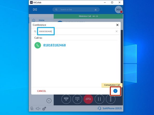 In order to dial out, you must enter 81 before the ten digit phone number.
