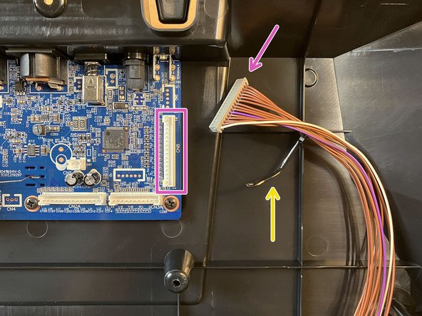 This connector has the same name and location on both the blue and green versions of the main board.