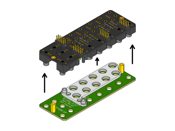 Gently lift the Control Board away from the Assembly Template and the Assembly Spacer. They should both slide off easily without applying much force.