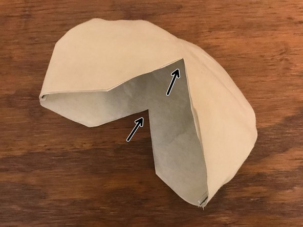 Carefully turn the mask inside out. The stiffness of the interface material might make this a little difficult. Go slowly.