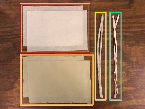 Gather the supplies you need to construct the mask: