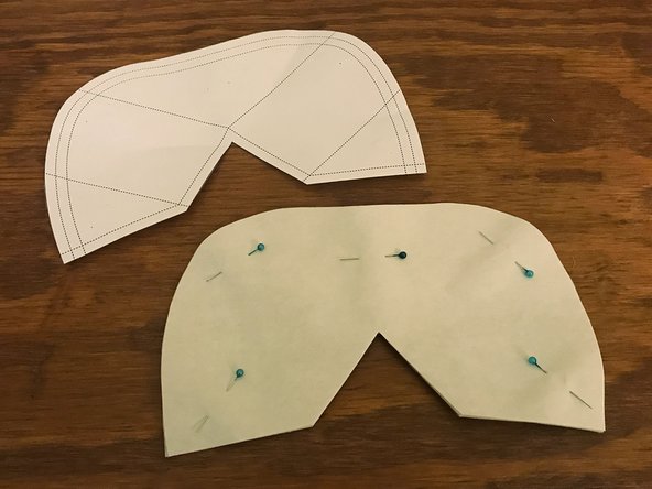 Discard the fabric and interface scraps.