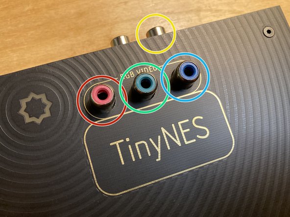 Connect the console to power and to your display: