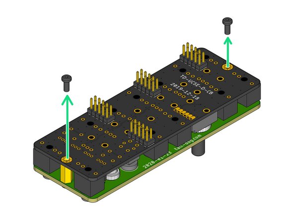 Remove the two M2.5 × 6 mm pan head machine screws from the Control Board side of the assembly and put them aside for the next iteration.